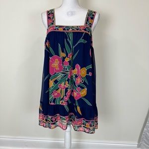 Show Me Your MuMu Navy Floral Mni Dress Size Small